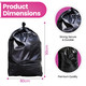 80L Large Extra Strong Waste Bin Bags - Pack of 50